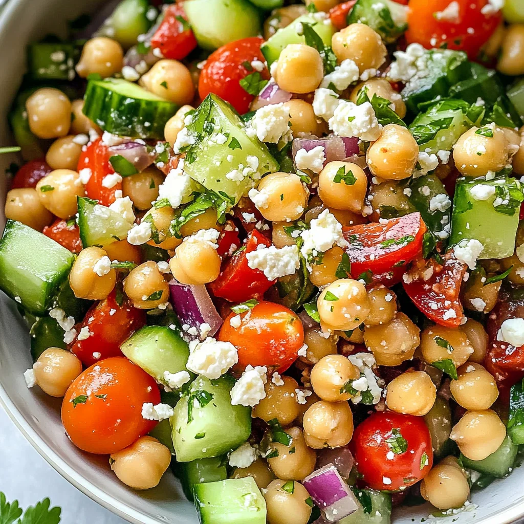10-Minute Mediterranean Chickpea Salad