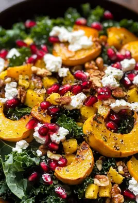 Autumn Harvest Salad with Pomegranates