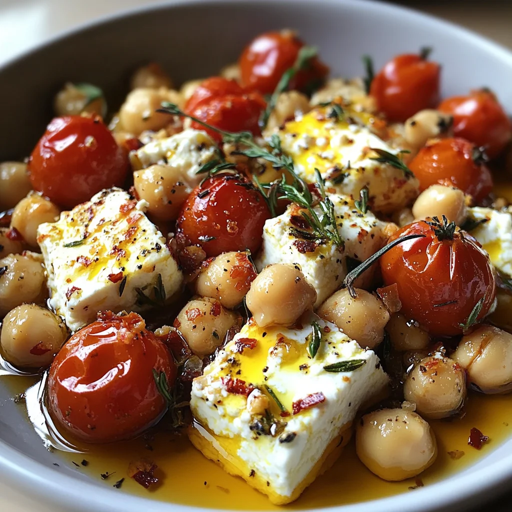 Baked Feta Chickpeas Recipe