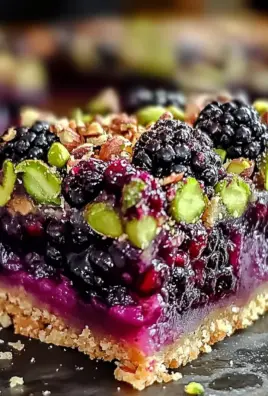 Blackberry Pistachio Dream Bars: Irresistible Homemade Bliss