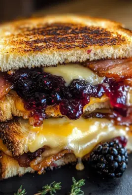 Blackberry Turkey Bacon Grilled Cheese