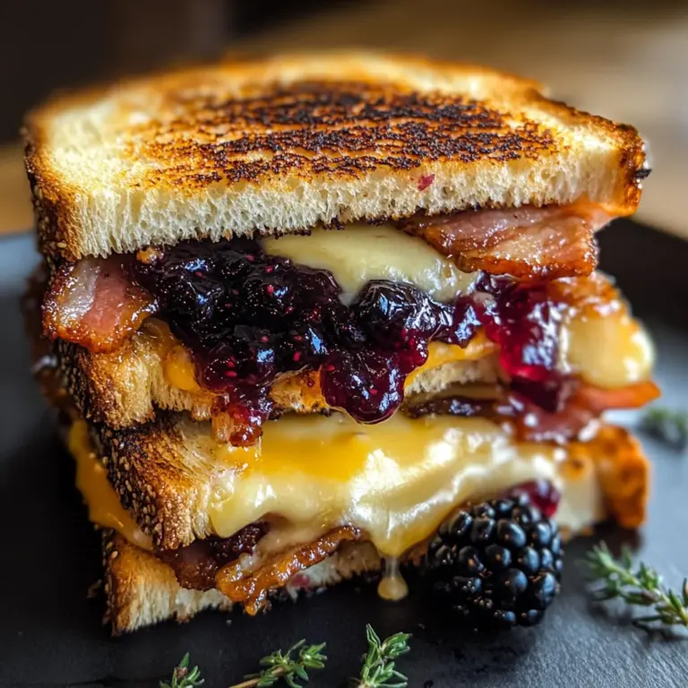 Blackberry Turkey Bacon Grilled Cheese