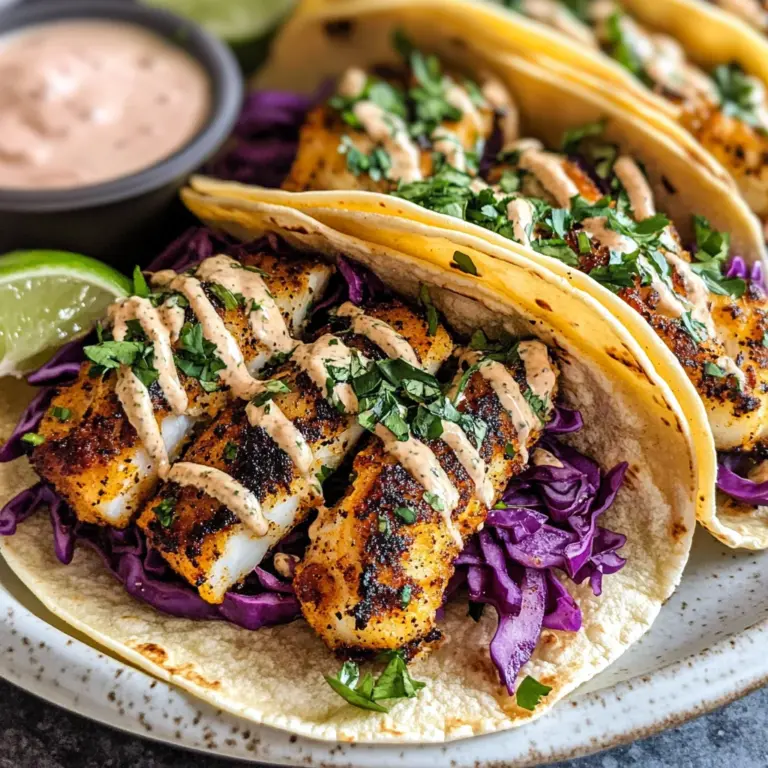 Blackened Fish Tacos