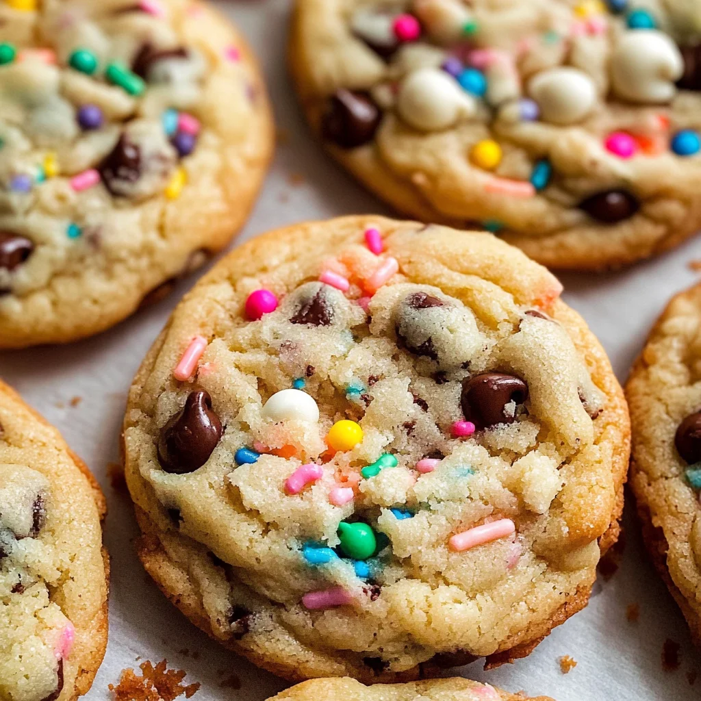 Cake Batter Chocolate Chip Cookies