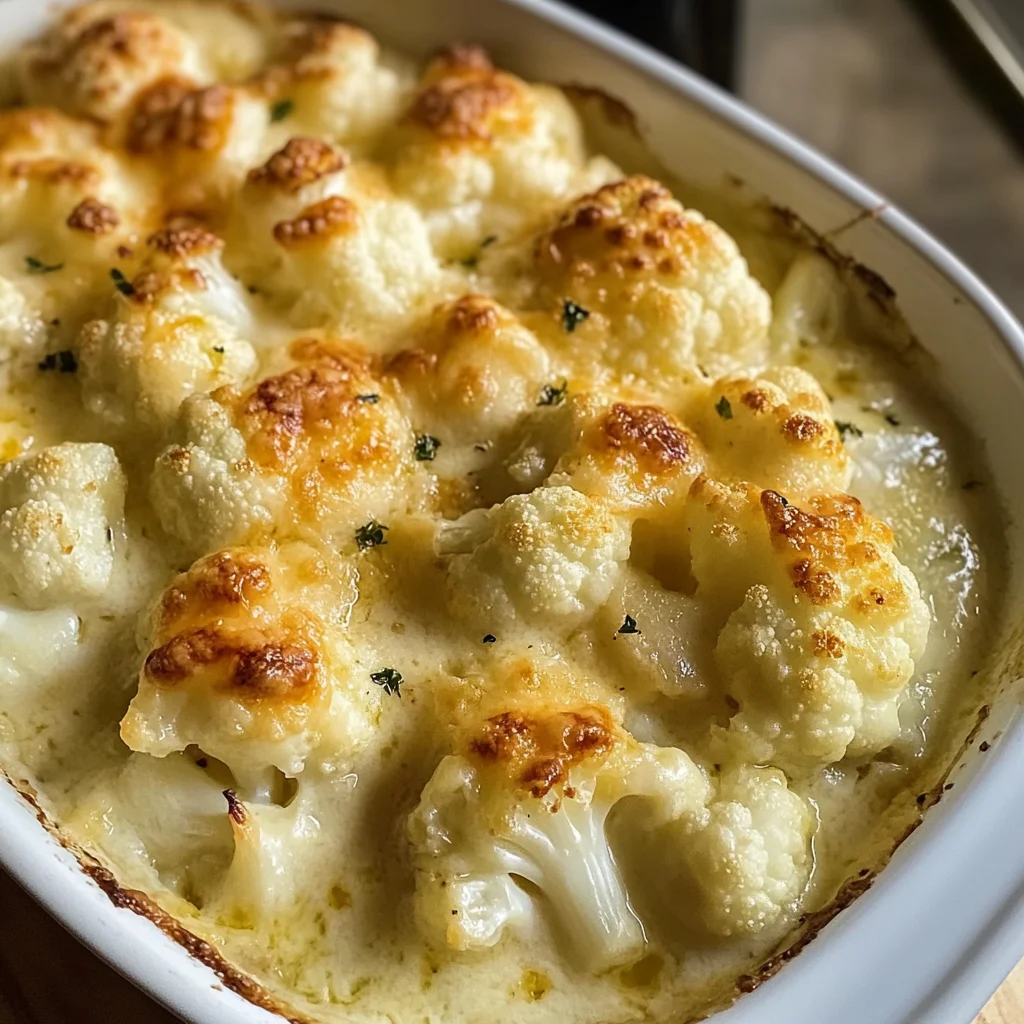 Cheesy Cauliflower Au Gratin Recipe