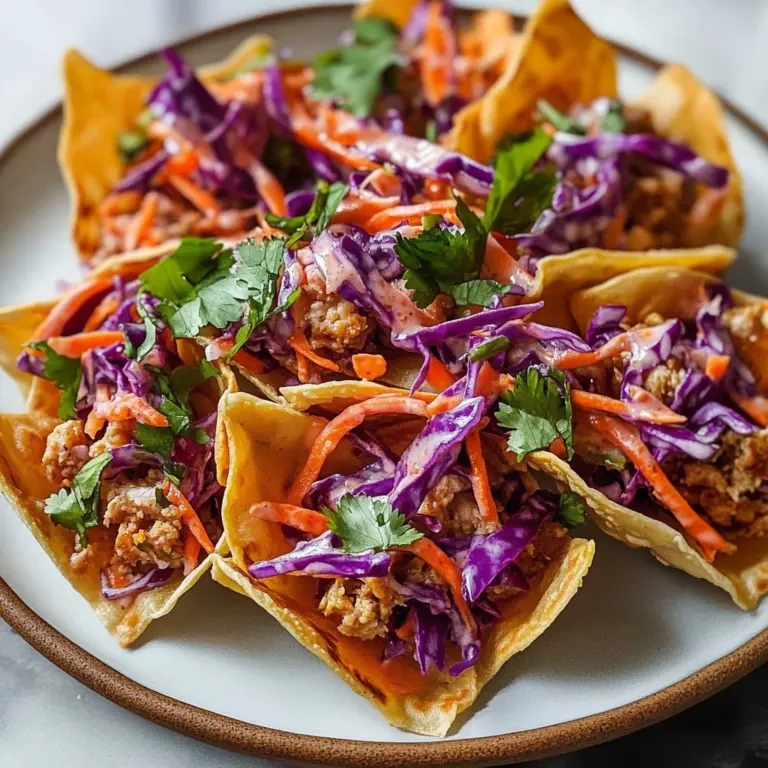 Chicken Wonton Tacos