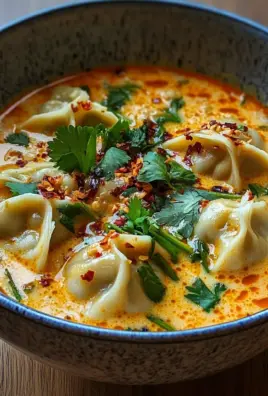 Coconut Curry Soup with Dumplings