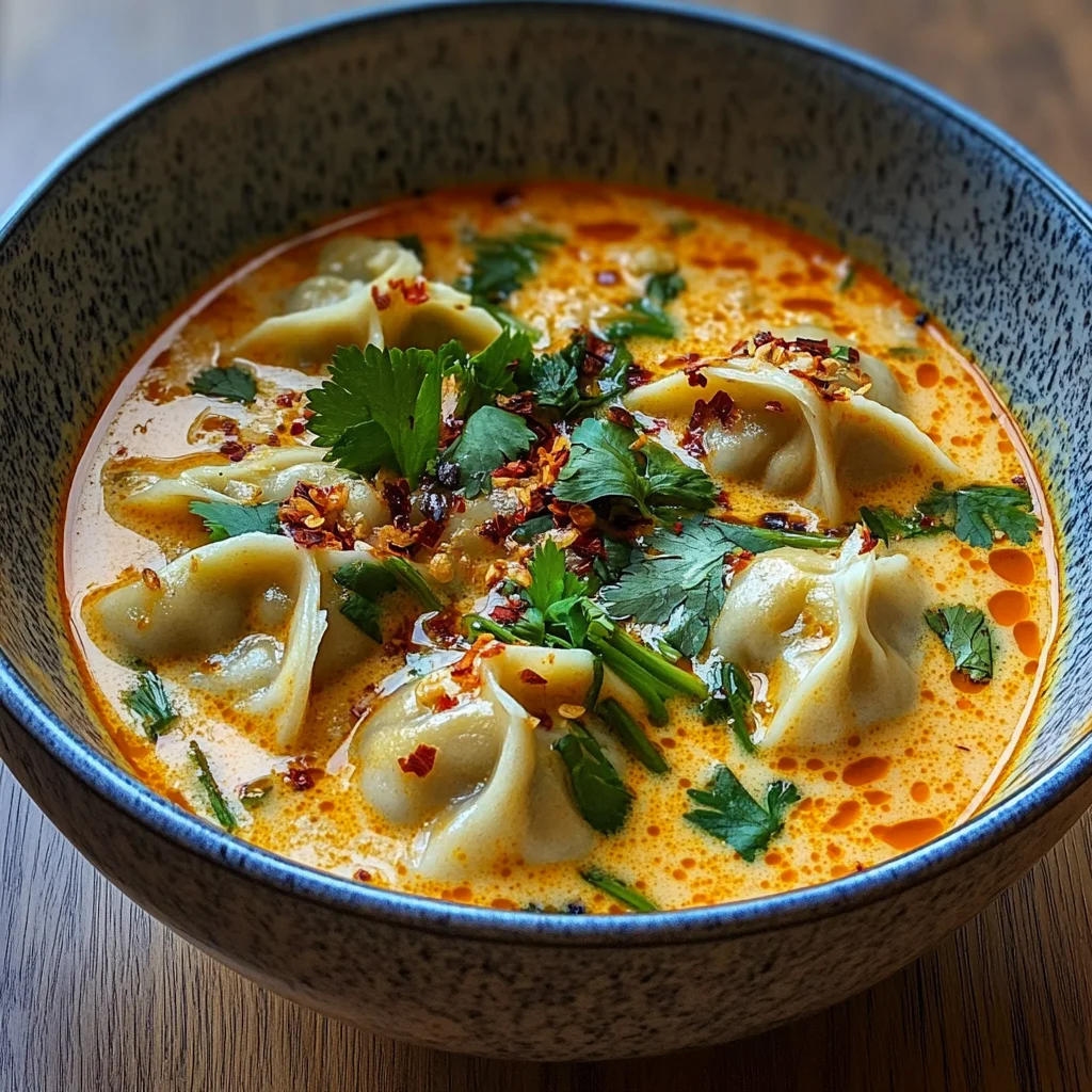 Coconut Curry Soup with Dumplings