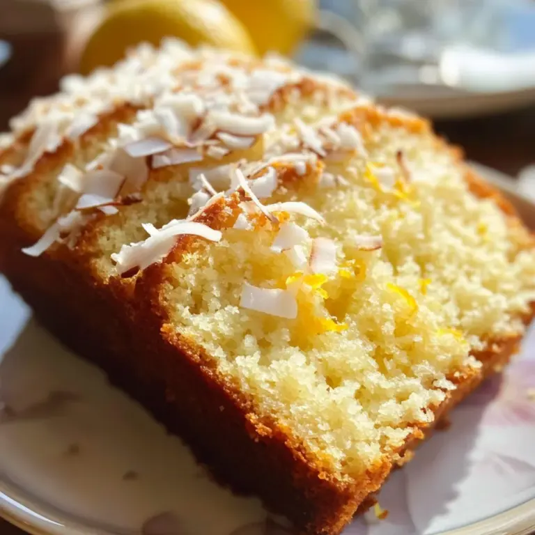 Coconut Lemon Loaf Cake
