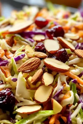 Cranberry Almond Thanksgiving Slaw Recipe