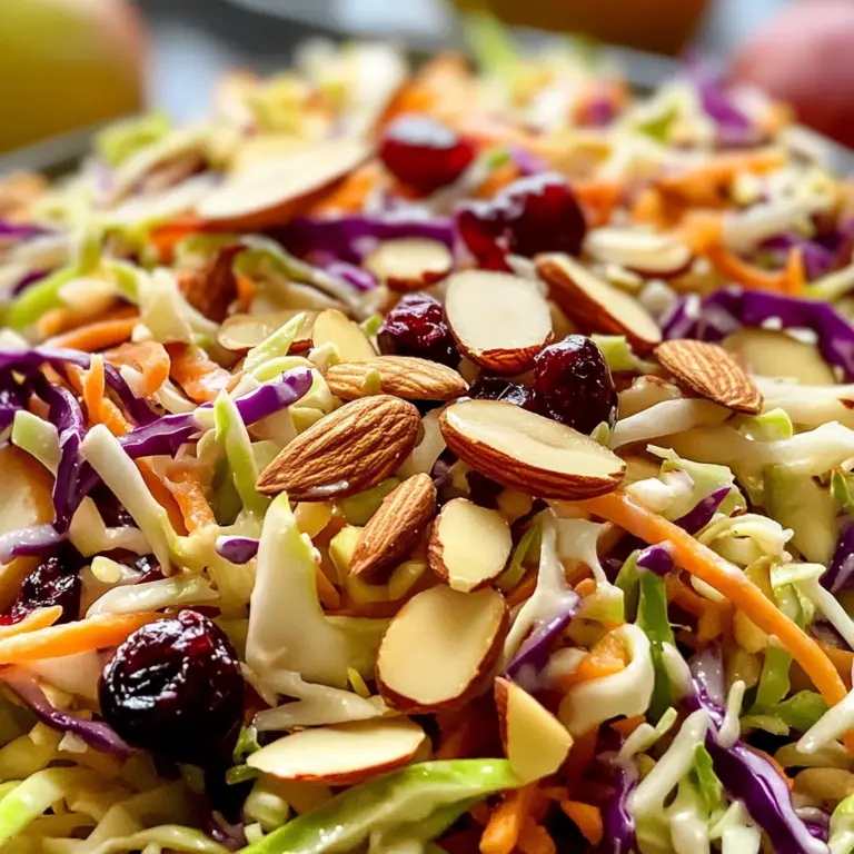 Cranberry Almond Thanksgiving Slaw Recipe