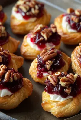 Cranberry Cream Cheese Crescent Bites