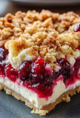 Cranberry Cream Cheese Crumb Pie