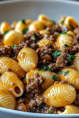 Creamy Beef and Shells