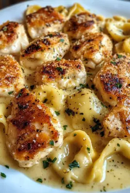 Creamy Garlic Parmesan Chicken Tortellini with Velveeta Asiago Sauce