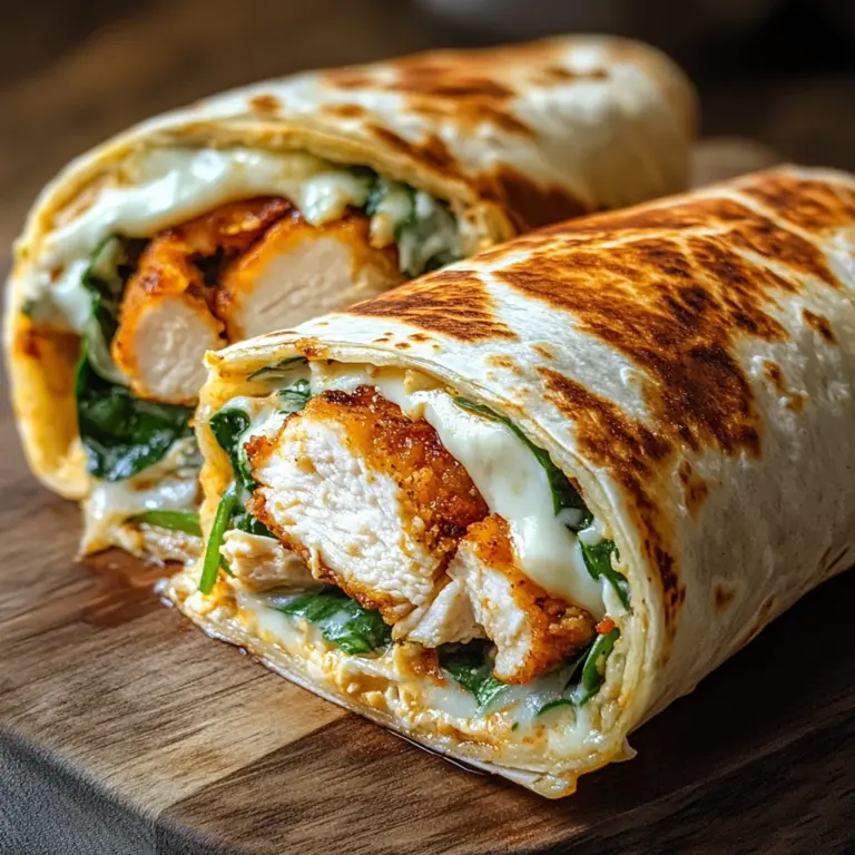 Crispy Air Fryer Chicken & Mozzarella Wraps