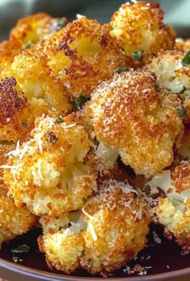 Crispy Parmesan Cauliflower Bites