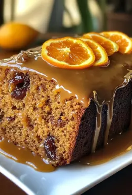 Date and Orange Loaf Cake with Orange Glaze