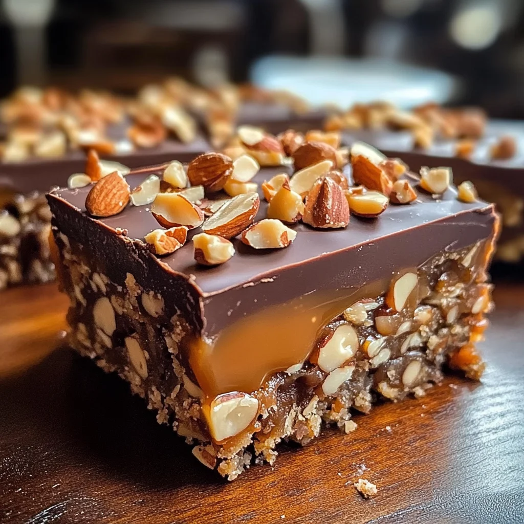 Decadent Caramel Chocolate Crunch Bars: A Sweet Indulgence