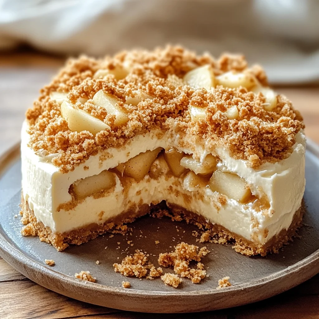 Delicious Apple Crumble Cheesecake for Cozy Fall Evenings
