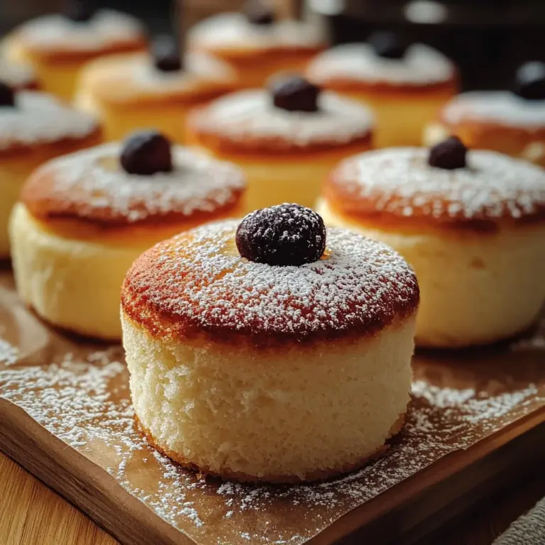 Fluffy Japanese Cotton Cheesecake Cupcakes