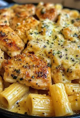Garlic Butter Chicken Rigatoni with Parmesan