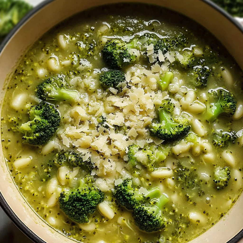 Garlic Italian Broccoli Soup - Alrightwithme
