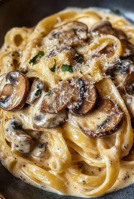Gorgonzola Truffle Cream Sauce with Mushrooms