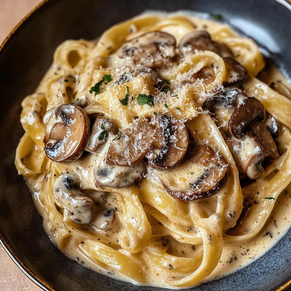 Gorgonzola Truffle Cream Sauce with Mushrooms