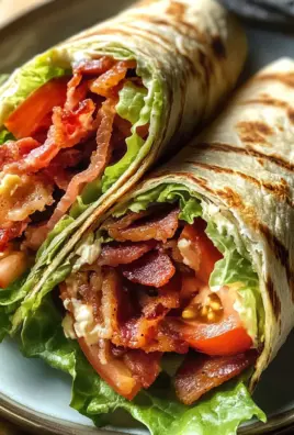 Gourmet BLT Wraps with Secret Sauce