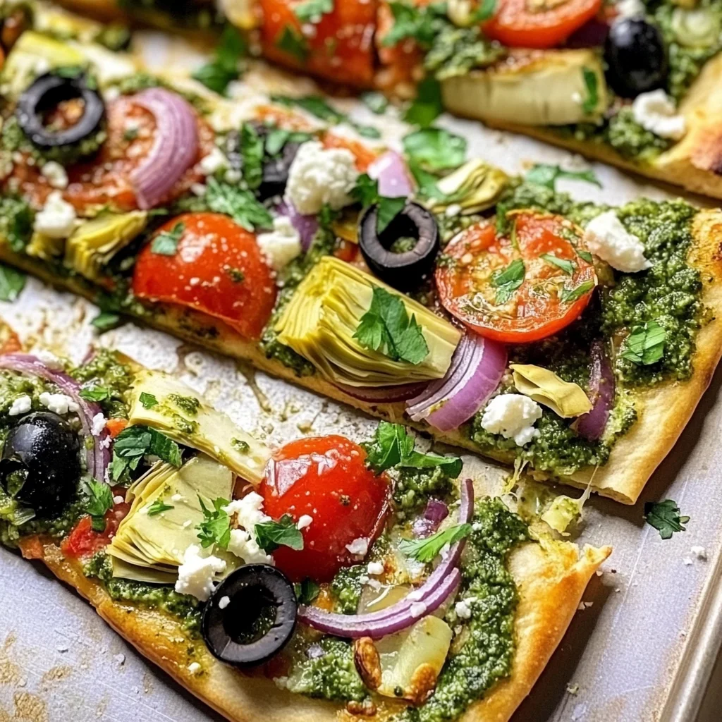 Greek Flatbread Pizza