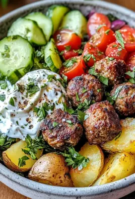 Greek Meatball Bowl Recipe