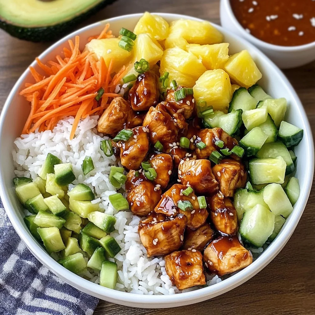 Hawaiian Chicken Poke Bowl