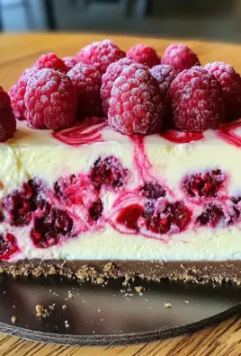 Indulgent White Chocolate Raspberry Cheesecake Bliss