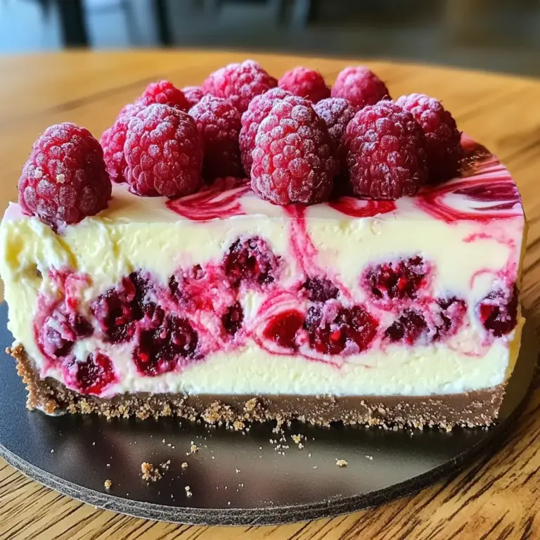 Indulgent White Chocolate Raspberry Cheesecake Bliss