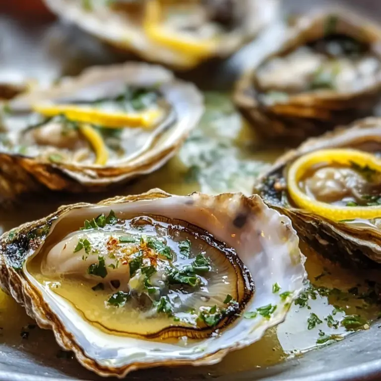 Lemon Butter Grilled Oysters