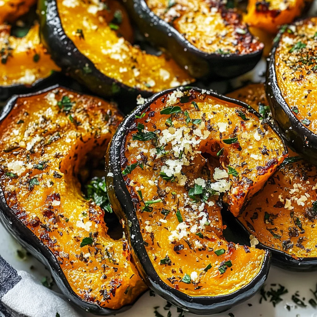 Parmesan Herb Roasted Acorn Squash