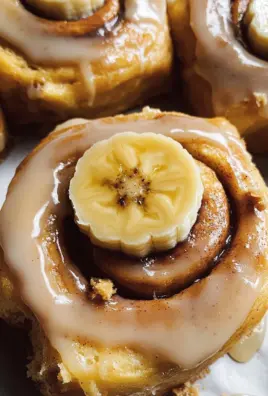 Peanut Butter Banana Cinnamon Rolls