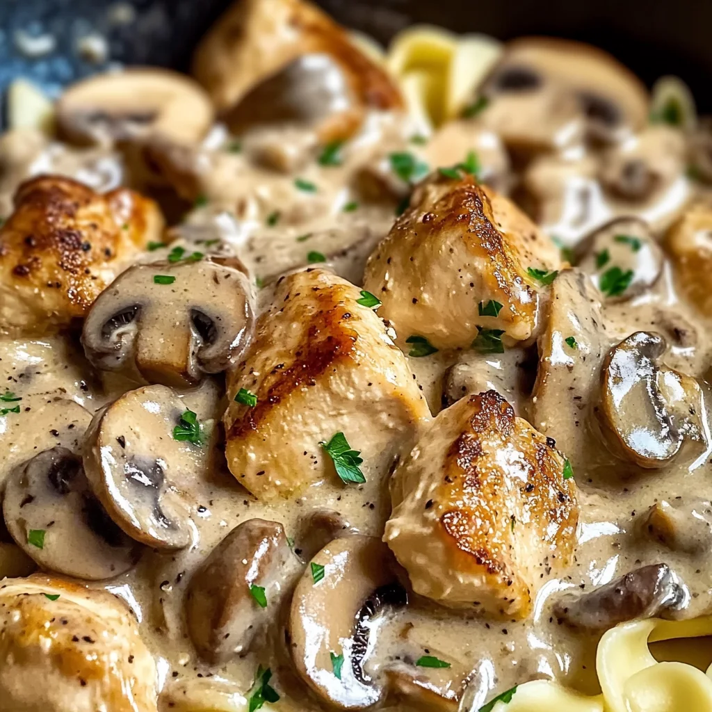 Rich Chicken Stroganoff - Alrightwithme
