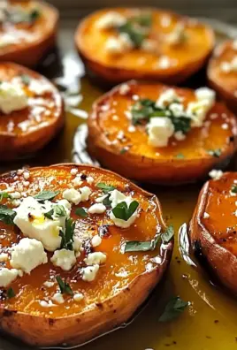 Roasted Sweet Potato Rounds with Honey & Feta Bliss