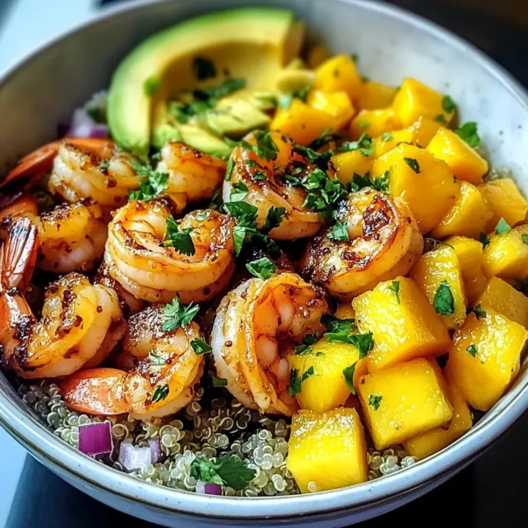 Shrimp Avocado Mango Bowls