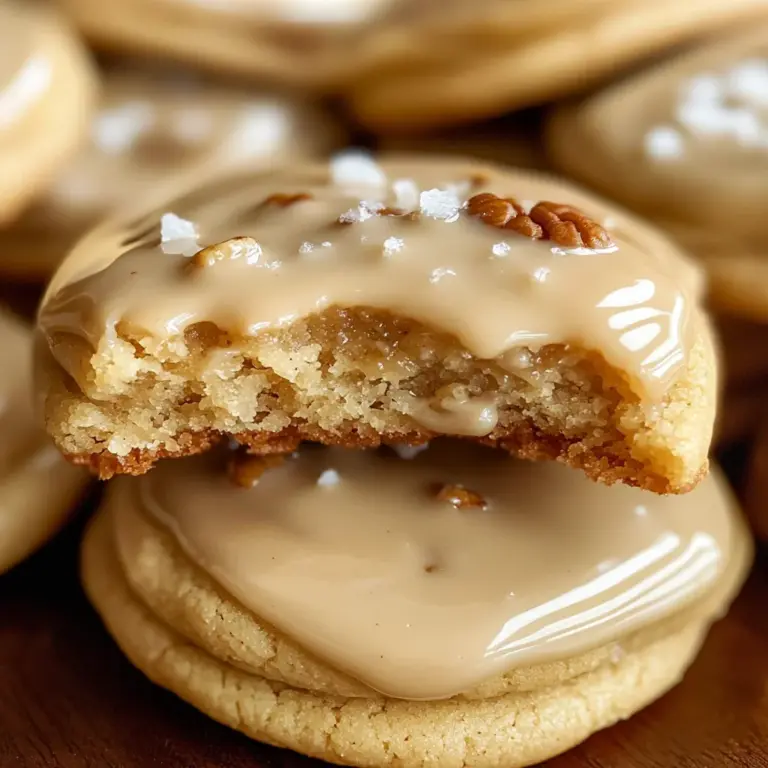 Soft Maple Cookies with Brown Butter Icing