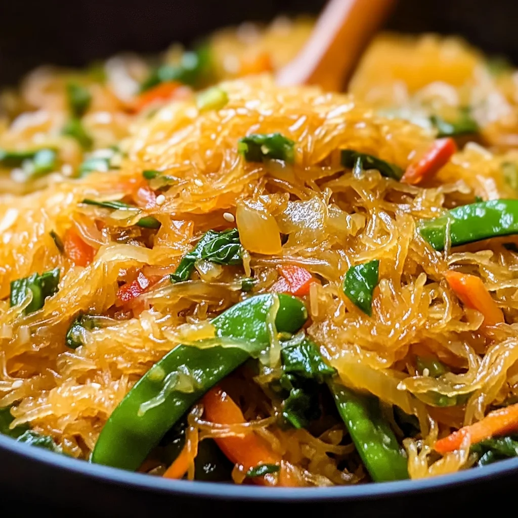 Spaghetti Squash Chow Mein