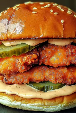 Spicy Chicken Sandwich with Creamy Homemade Sauce