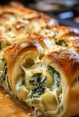 Spinach Artichoke Dip Pull-Apart Christmas Bread