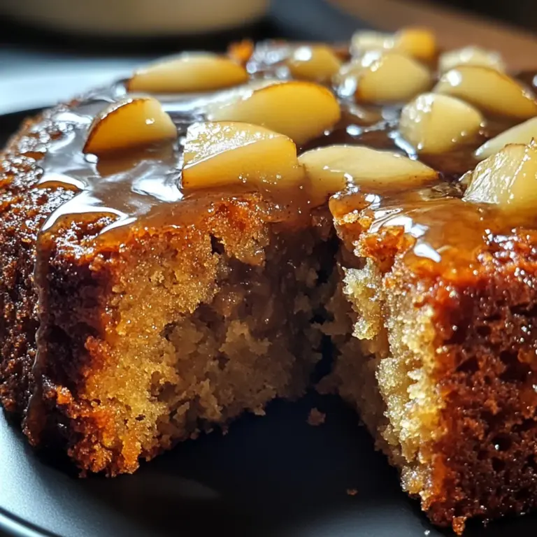 Sticky Pear and Ginger Cake