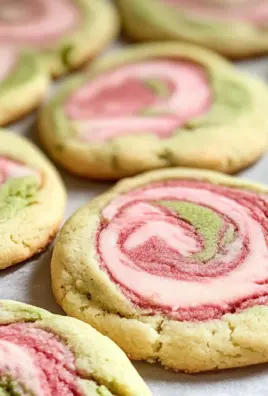 Strawberry Matcha Marble Cookies