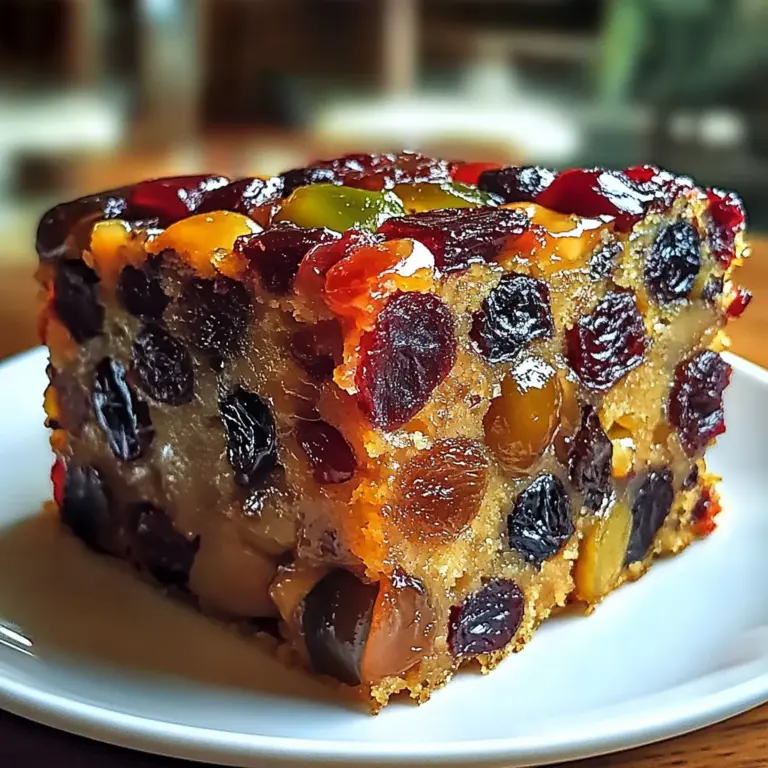 Traditional Rum-Soaked Fruit Cake