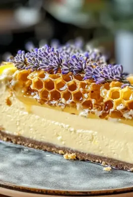 Ultimate Lemon Lavender Cheesecake with Honeycomb Magic