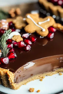 Vegan Gingerbread Chocolate Tart